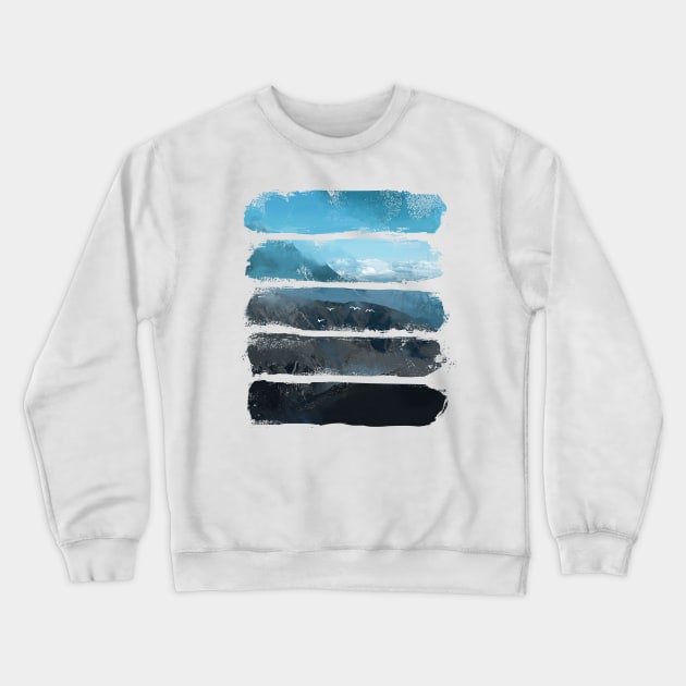 Mountains and Blue Sky Crewneck Sweatshirt by Area31Studios